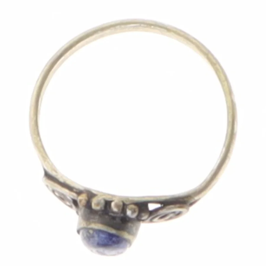 Ring med blå sten (str. 54)