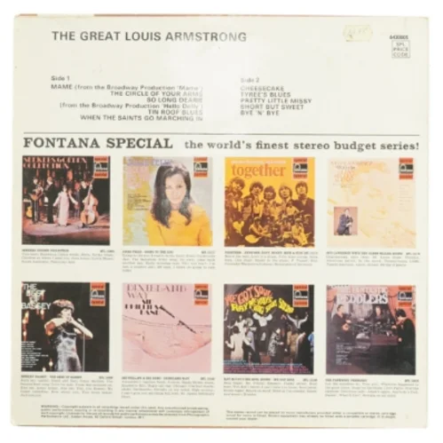 Louis Armstrong vinylplade