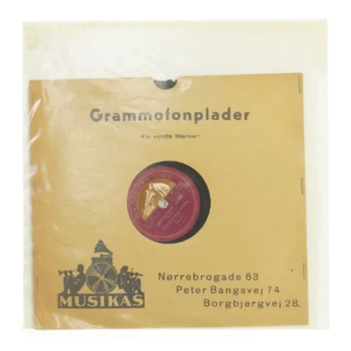 Grammofonplade med omslag