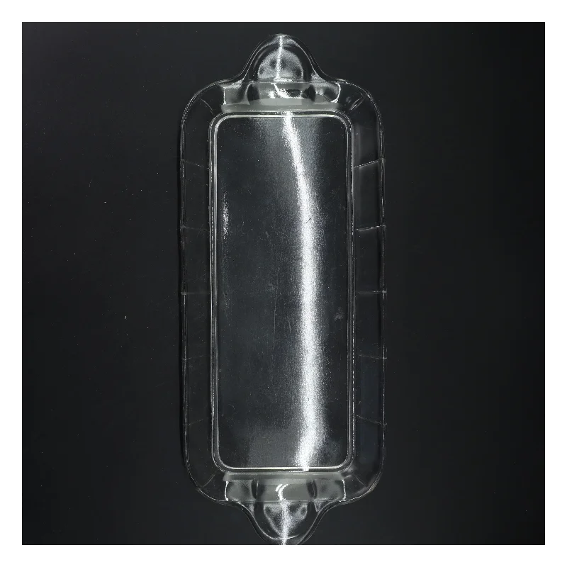 Glasfad med håndtag (str. 34x16 cm)