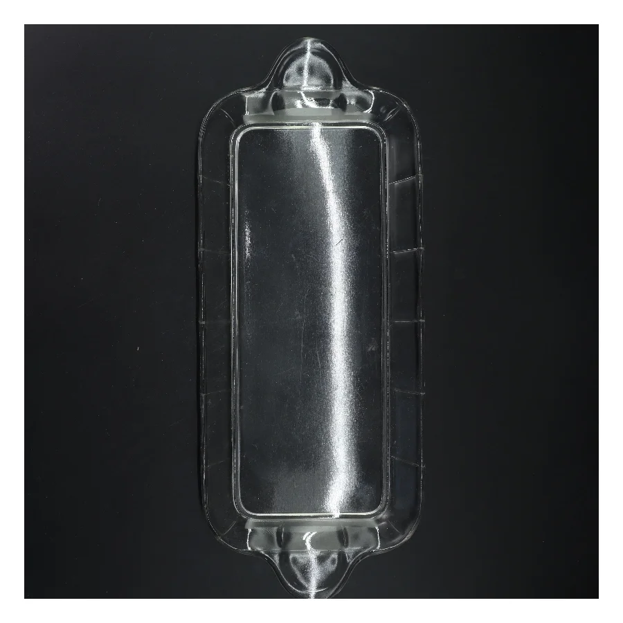 Glasfad med håndtag (str. 34x16 cm)