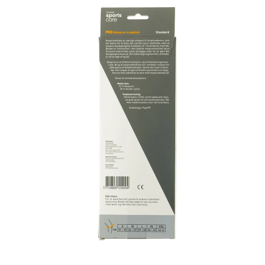 Neopren Knæbind fra Matas (str. Xl)
