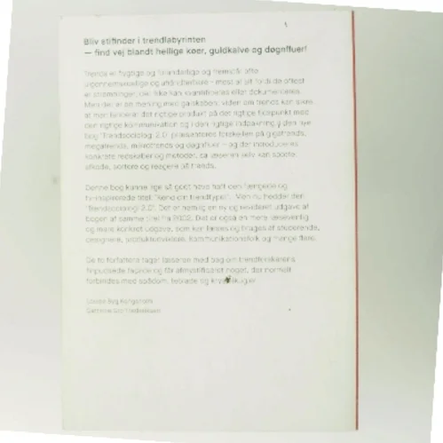 Trendsociologi v. 2.0 af Louise Byg Kongsholm (Bog)
