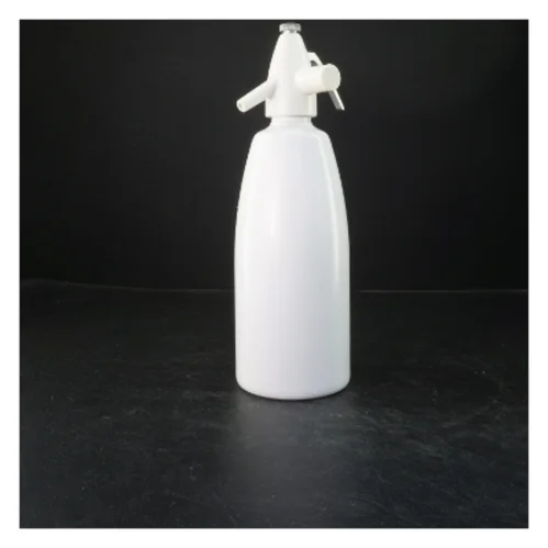 Hvid sodavandsmaskine/Sifon (str. 32x10 cm)