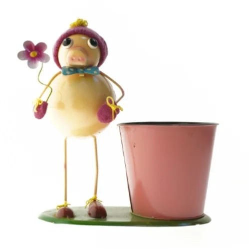 Sjov figur med plantekurukke/sangskjulee