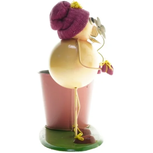 Sjov figur med plantekurukke/sangskjulee