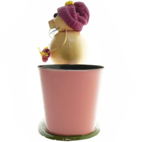 Sjov figur med plantekurukke/sangskjulee