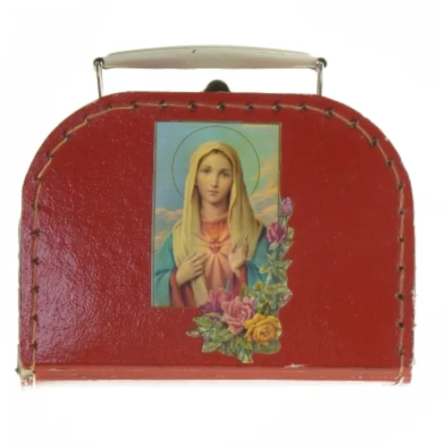 Rød kuffert (str. 16x11,5 cm)