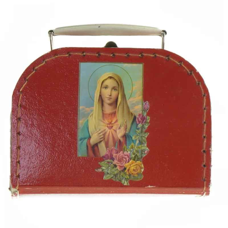 Rød kuffert (str. 16x11,5 cm)