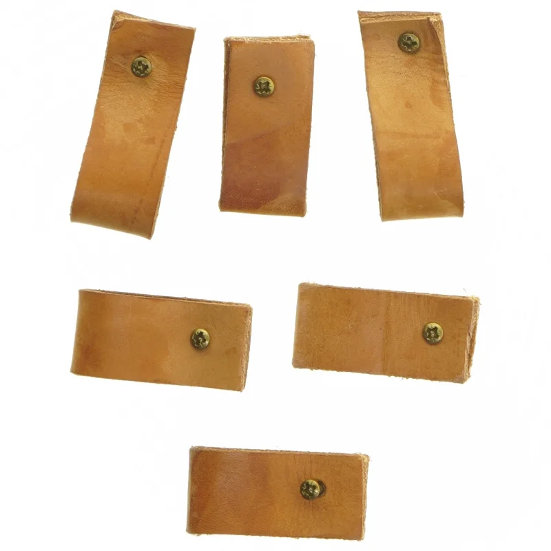 Lædergreb til skuffer (str. 6 stk 7 cm cm)