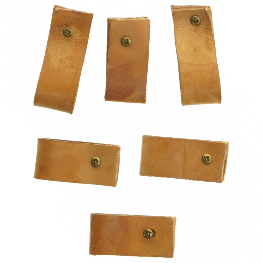 Lædergreb til skuffer (str. 6 stk 7 cm cm)