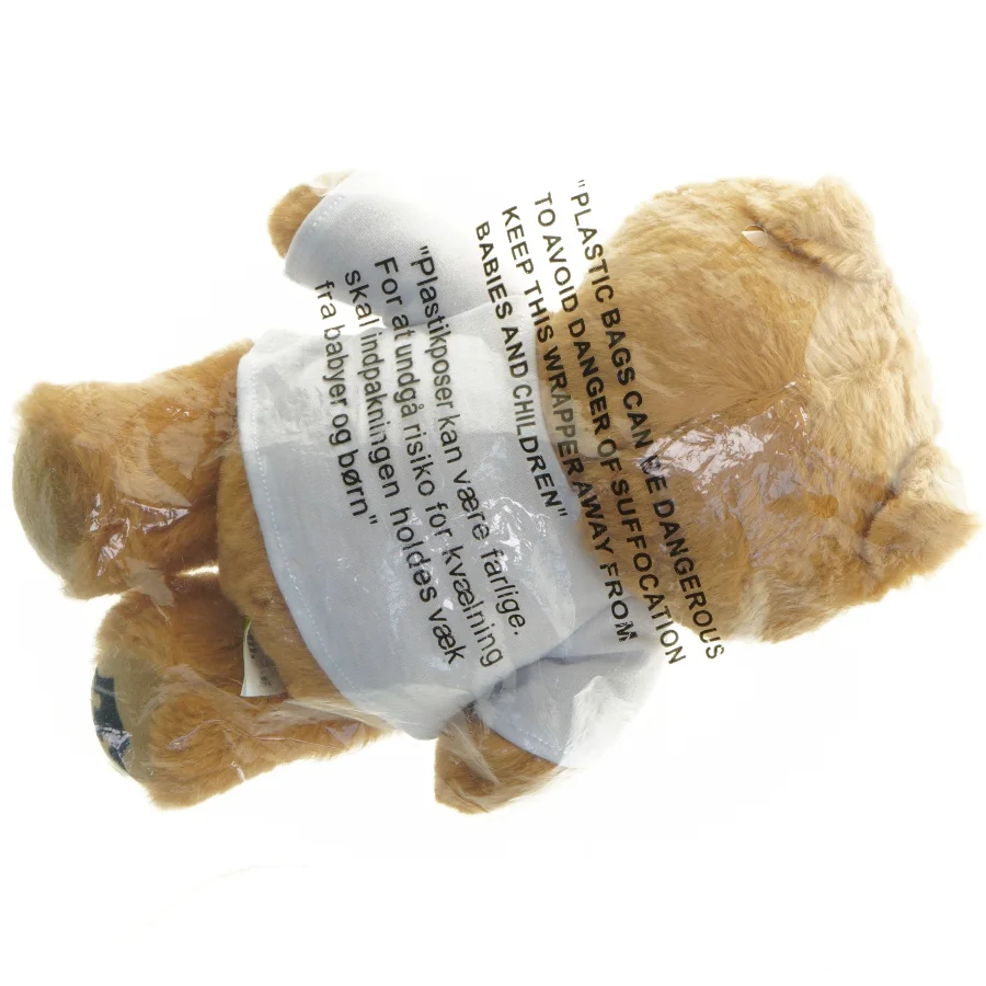 Bamse med trøje (str. 28 x 18 cm)