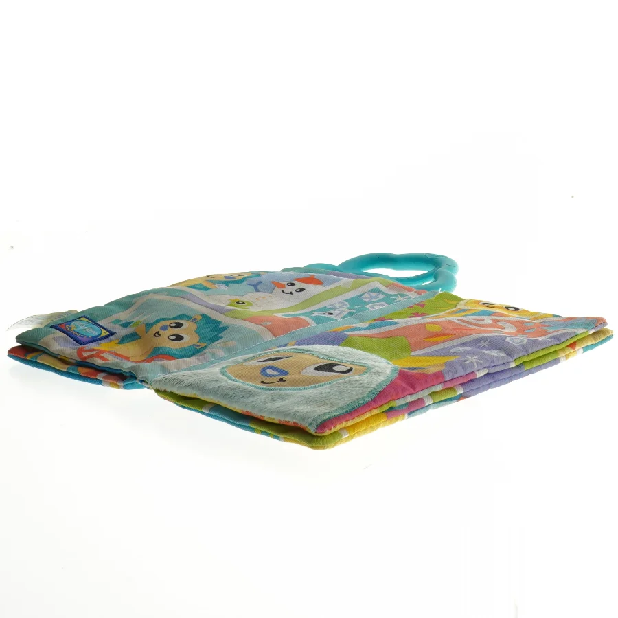 Babylegetøjsbog med biderring (str. 26 x 13 cm)