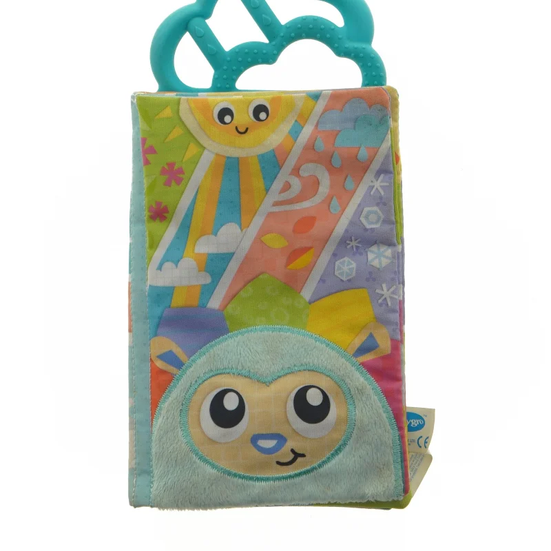 Babylegetøjsbog med biderring (str. 26 x 13 cm)