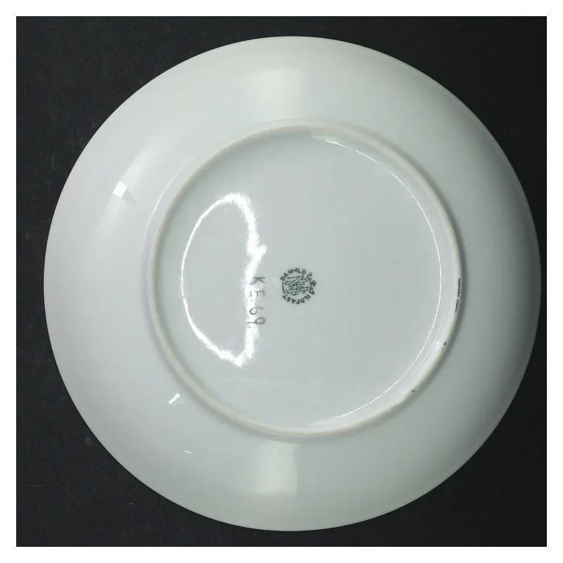 Porcelænsfad med dekoration (str. Ø. 20 cm)