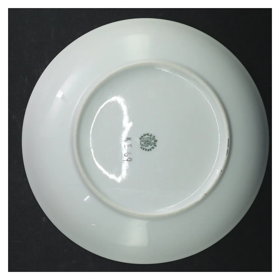 Porcelænsfad med dekoration (str. Ø. 20 cm)