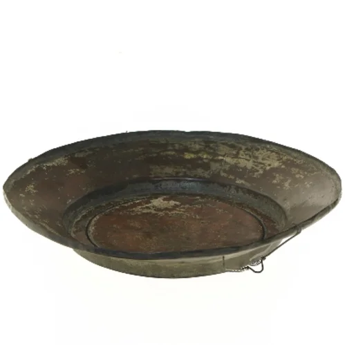 Antik kobber skål (str. Ø 34 cm)