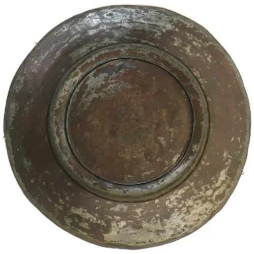 Antik kobber skål (str. Ø 34 cm)