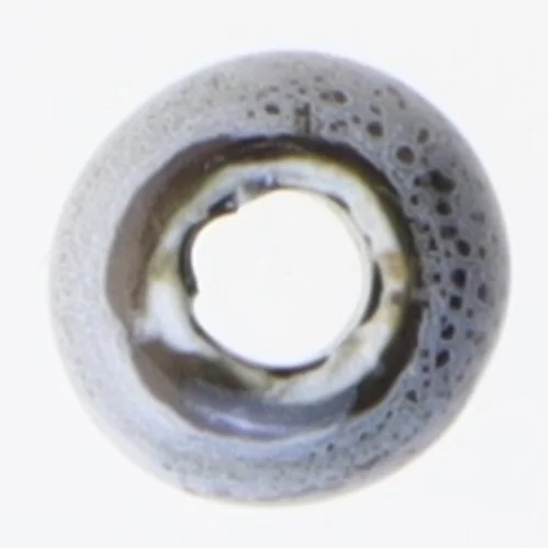 Keramisk perle med hul (str. Ø 1,5 cm)
