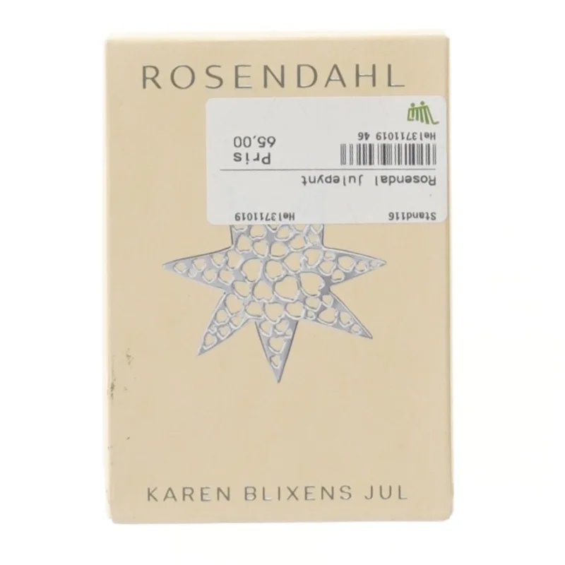 Karen Blixens Jul dekoration fra Rosendahl (str. Ø 8 cm)