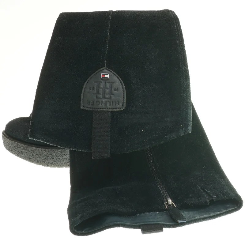 Sort støvle med wedgehæl fra Tommy Hilfiger (str. 38 )