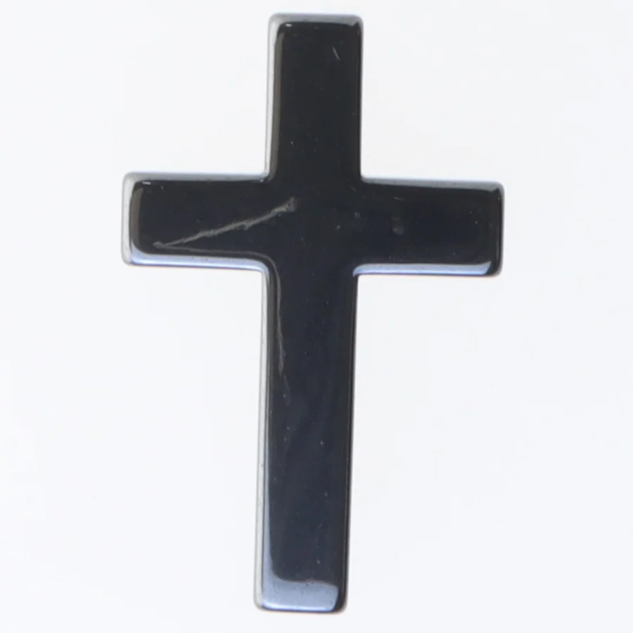 Sort kors dekoration (str. 5x3,5 cm)