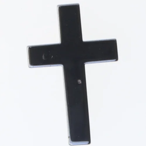Sort kors dekoration (str. 5x3,5 cm)