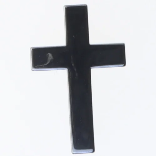 Sort kors dekoration (str. 5x3,5 cm)