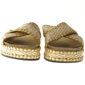 Flade sandaler med flettet strop fra VIRUCCI (str. 37 )