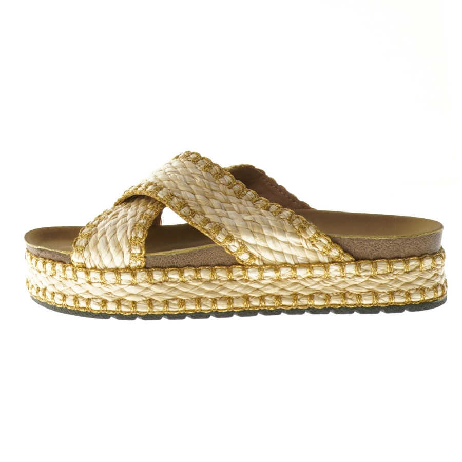 Flade sandaler med flettet strop fra VIRUCCI (str. 37 )