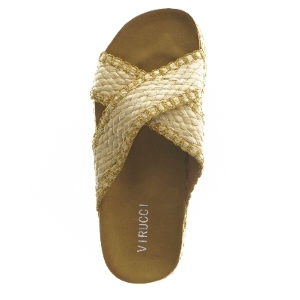 Flade sandaler med flettet strop fra VIRUCCI (str. 37 )