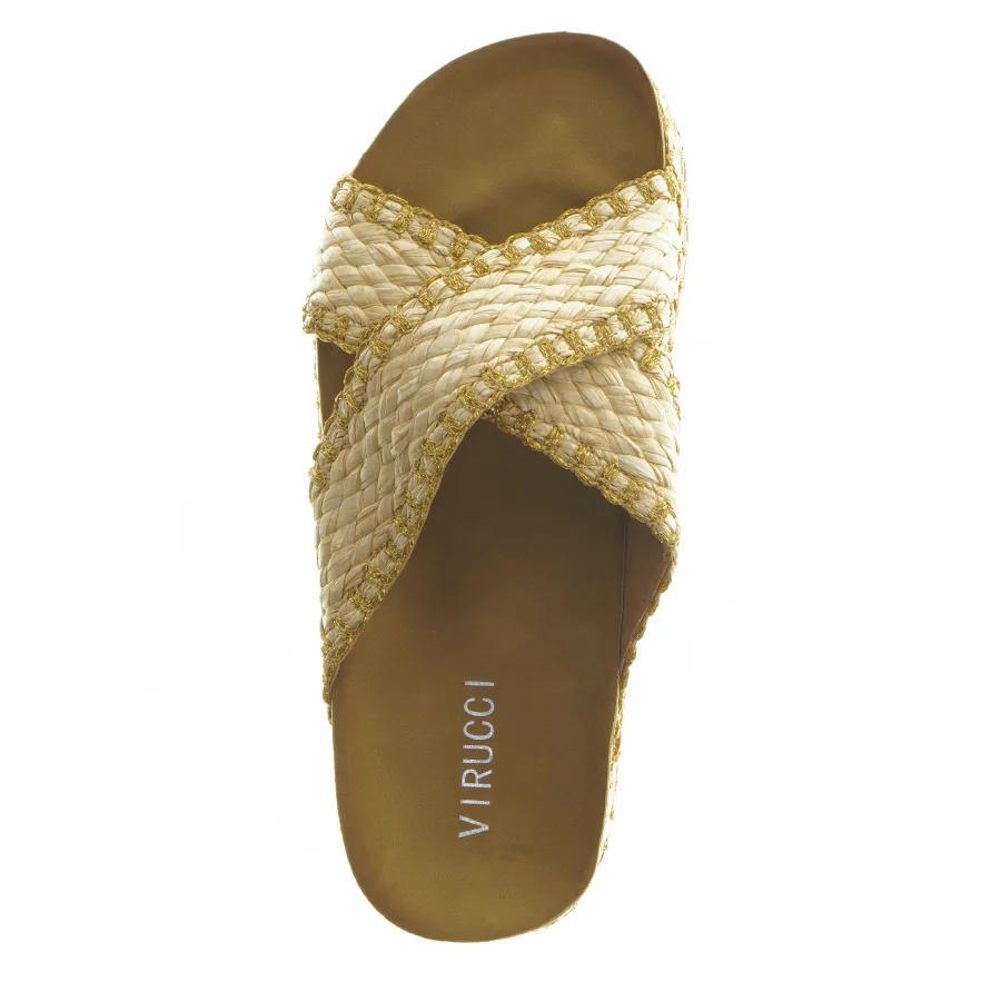 Flade sandaler med flettet strop fra VIRUCCI (str. 37 )