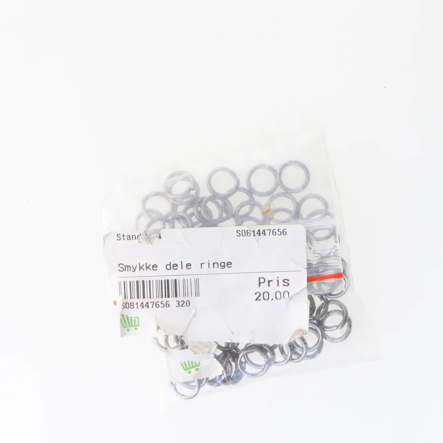 Smykkedele ringe i metal (str. Ø 1 cm)