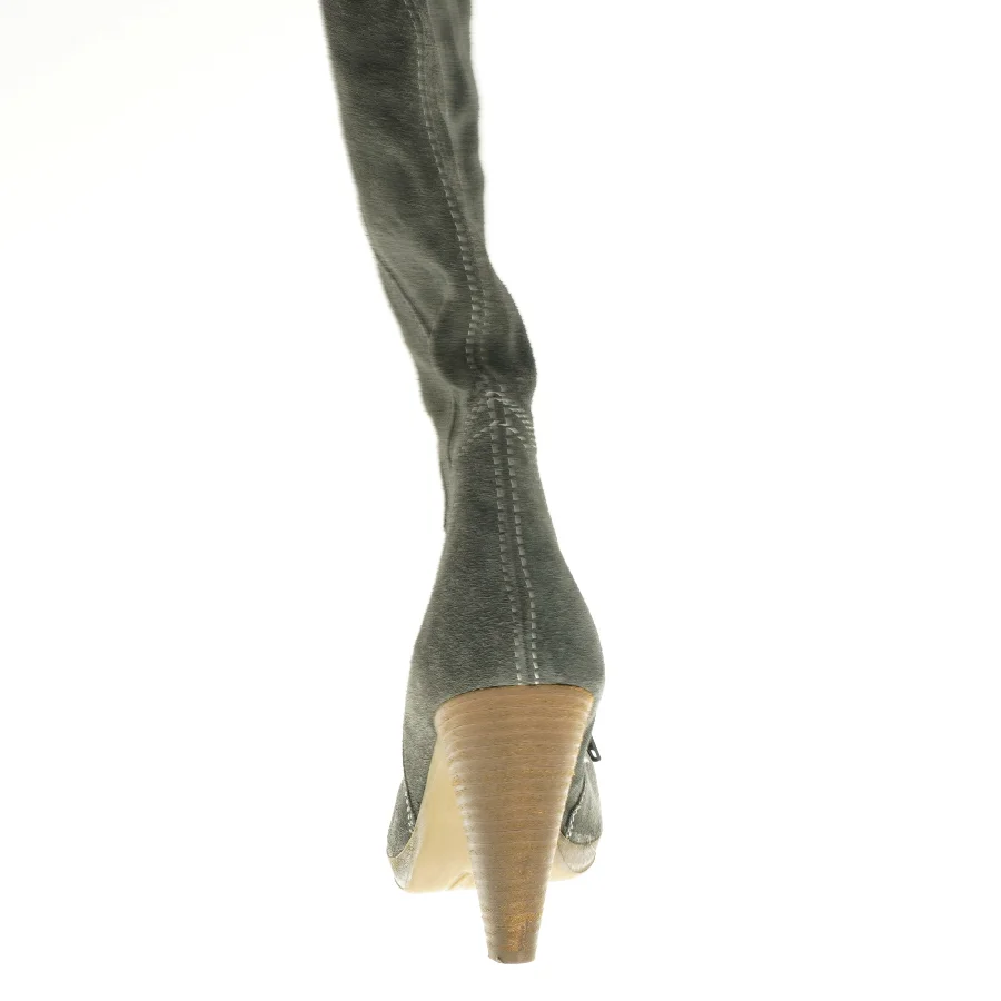 Overknee støvler med høj hæl fra Ubestemt (str. sål: 24 cm)