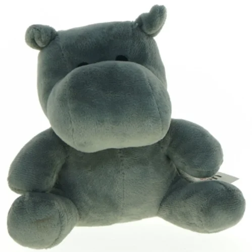 Blødt flodhest tøjdyr (str. 15 x 18 cm)