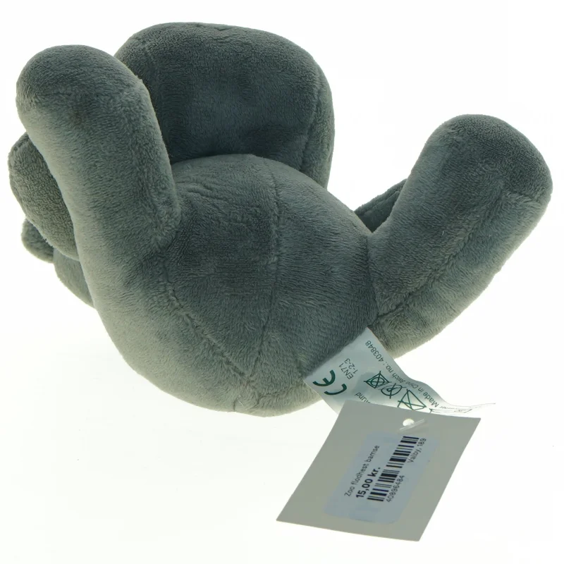 Blødt flodhest tøjdyr (str. 15 x 18 cm)