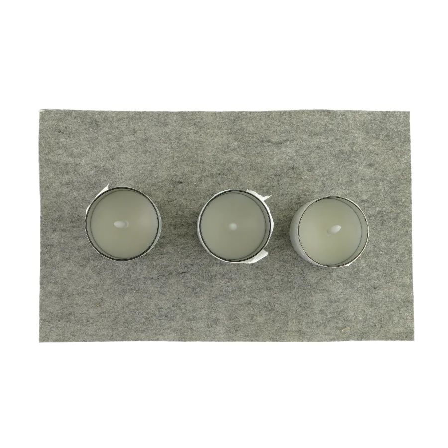 LED vokslys 3 styk (str. HØ: 10 x 12,5 og 15 x7,5)