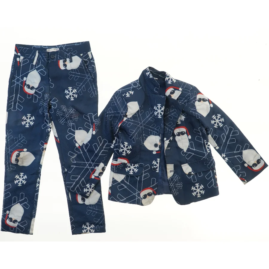 Julesæt med jakke og bukser fra VRS (str. 128)