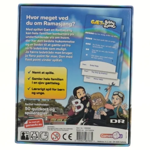 Gæt en Ramasjang brætspil fra Games4U (str. 17x14 cm)
