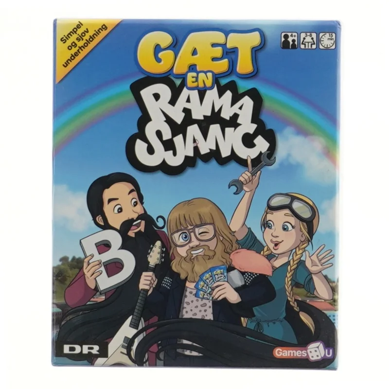 Gæt en Ramasjang brætspil fra Games4U (str. 17x14 cm)