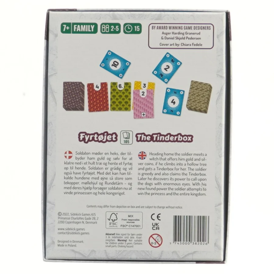 Kortspil Fyrtøjet fra Sidekick Games (str. 18x13 cm)
