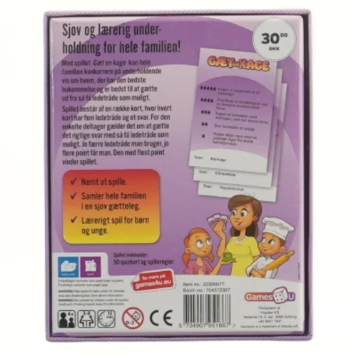 Gaet en Kage spil (str. 15x12 cm)