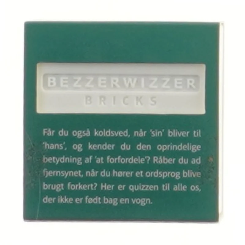 Bezzerwizzer Bricks Det Danske Sprog spil fra Bezzerwizzer (str. 7x7 cm)