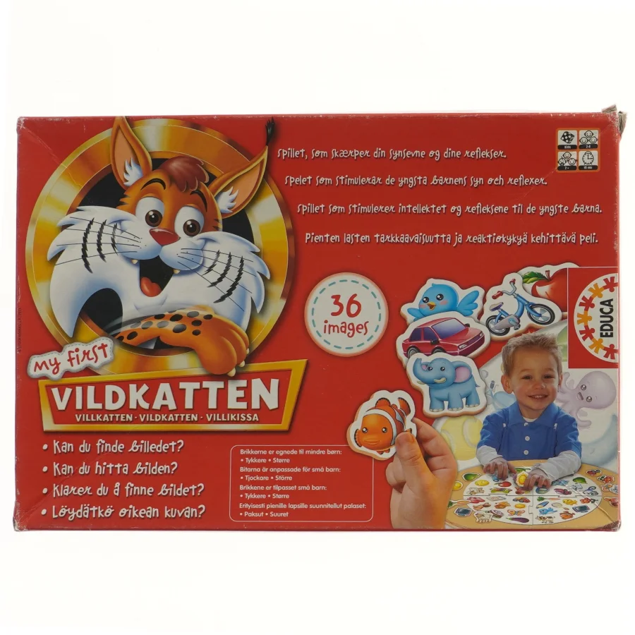 Vildkatten spil til børn fra Educa (str. 33,5x23 cm)
