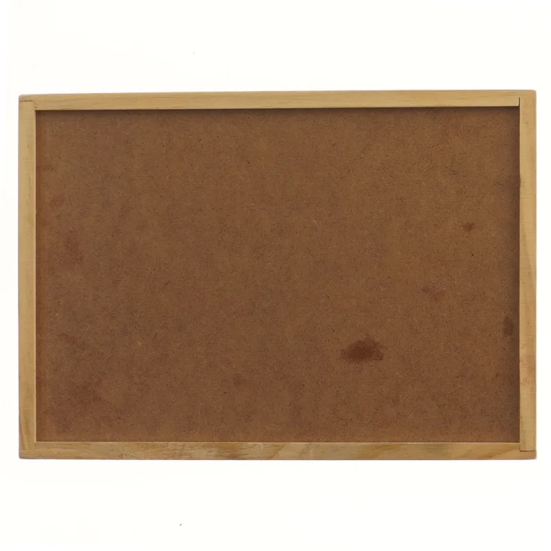 Træ spilbræt med nummererede fliser (str. 27,5x19 cm)