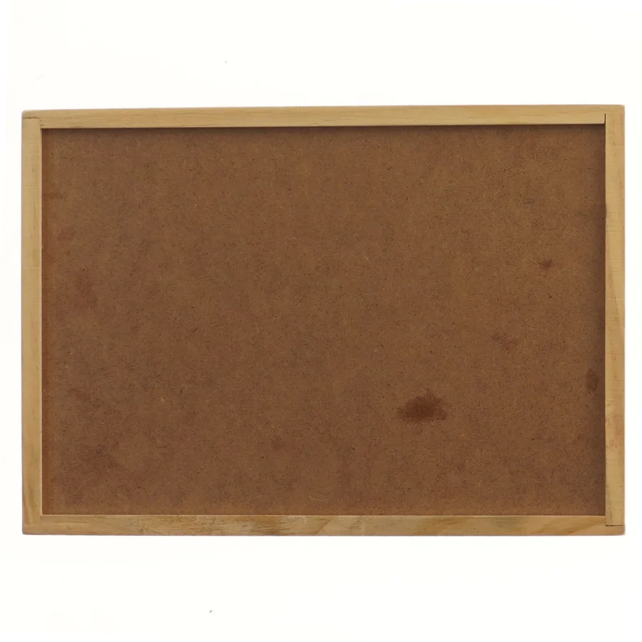 Træ spilbræt med nummererede fliser (str. 27,5x19 cm)