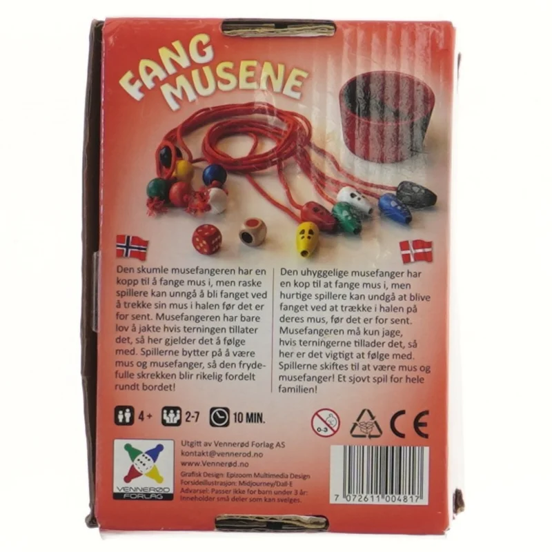 Fang Musene spil (str. 16x11 cm)