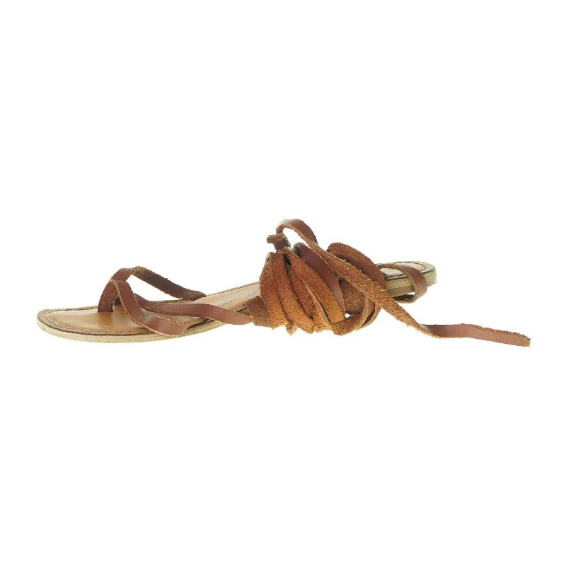 Sandaler med lang snøre (str. ca. 36,5)