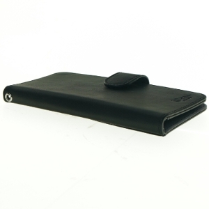 Sort læderetui til smartphone fra Ideal of Sweden (str. 16 x 8,5 cm)
