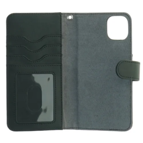 Sort læderetui til smartphone fra Ideal of Sweden (str. 16 x 8,5 cm)